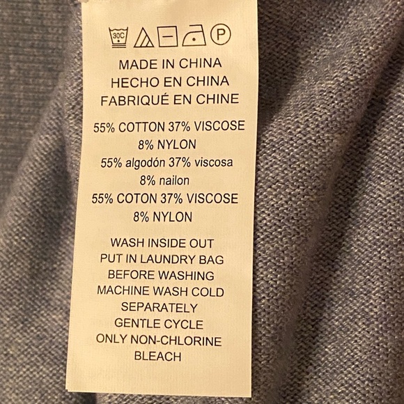 Michael Kors Gray Knit Cotton Nylon Blend Light Weight Sweater Womens size S. - Picture 5 of 8